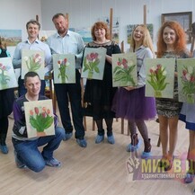 Корпоративные занятия рисованием